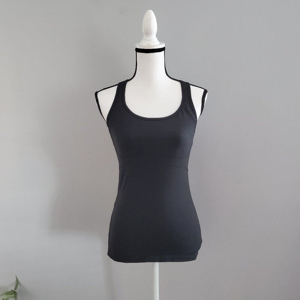 Lucy Racerback Workout Tank With Bra Black S